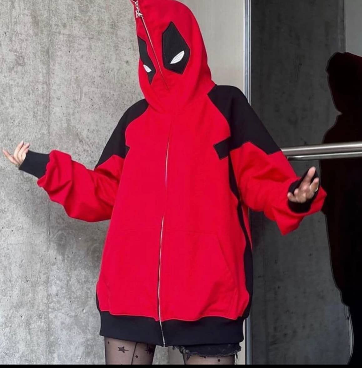 Deadpool full outlet zip hoodie